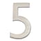 Architectural Mailboxes Brass 5 inch Floating House Number Satin Nickel 5 3585SN-5 - alternate 1